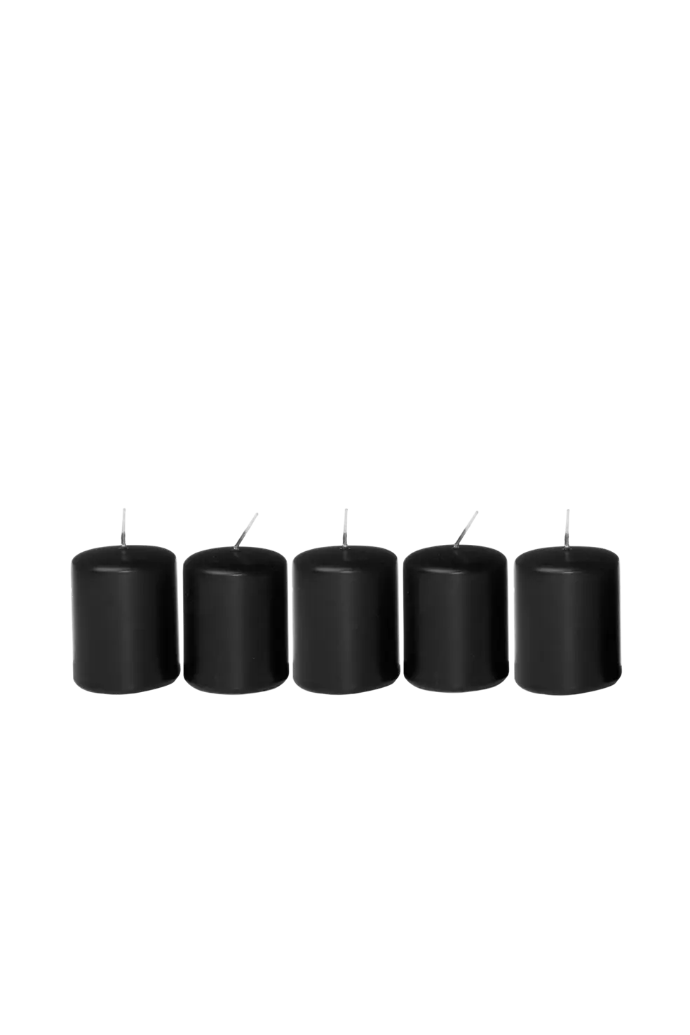Bold chandelier candles black